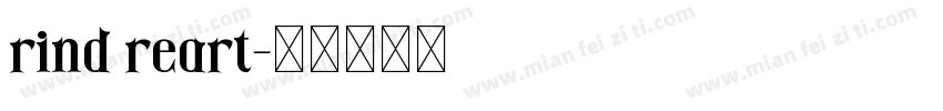 rind reart字体转换
